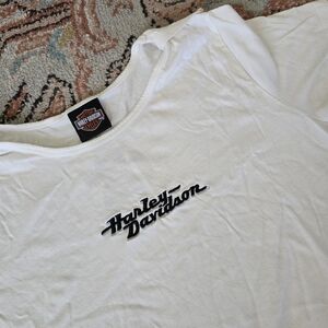 Harley-Davidson Womens White Logo Tee